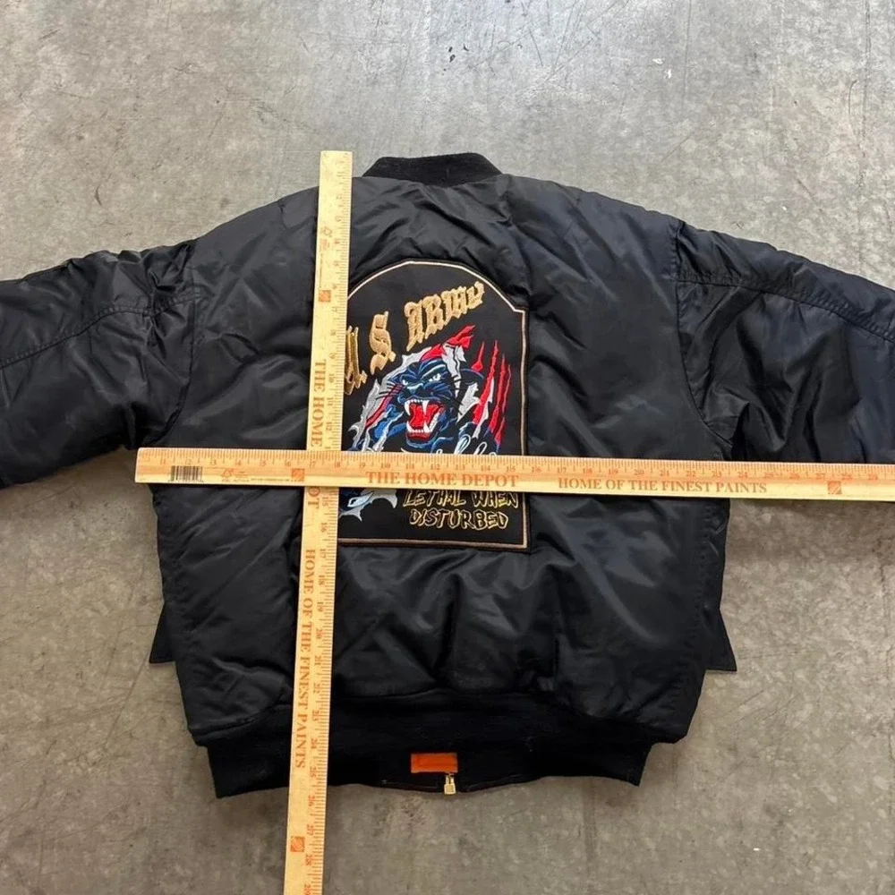 US Military Rothco MA-1 Flight Jacket Souvenir‎ Bomber Lethal When Disturbed